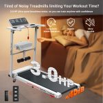 Folding Treadmill for Home | Incline Running Machine with App Control & LED Display | Quiet Motor Walking & Running Fitness Equipment for Women - Image 4