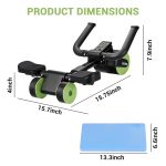 Agilithor Ab Roller with Elbow Support – Auto Rebound Core Trainer with Timer & Dual Wheels for Full Body Home Workout - Image 7