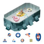 Foldable Family Pool | No-Inflation Instant Setup Swimming Pool | Durable Outdoor Backyard Pool for Kids & Adults
