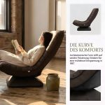 Foldable Moon Chair, High Back Camping Chair with Thick Steel Frame, Portable Lazy Lounge Chair for Outdoor Camping, Fishing, Home, Garden - Image 4